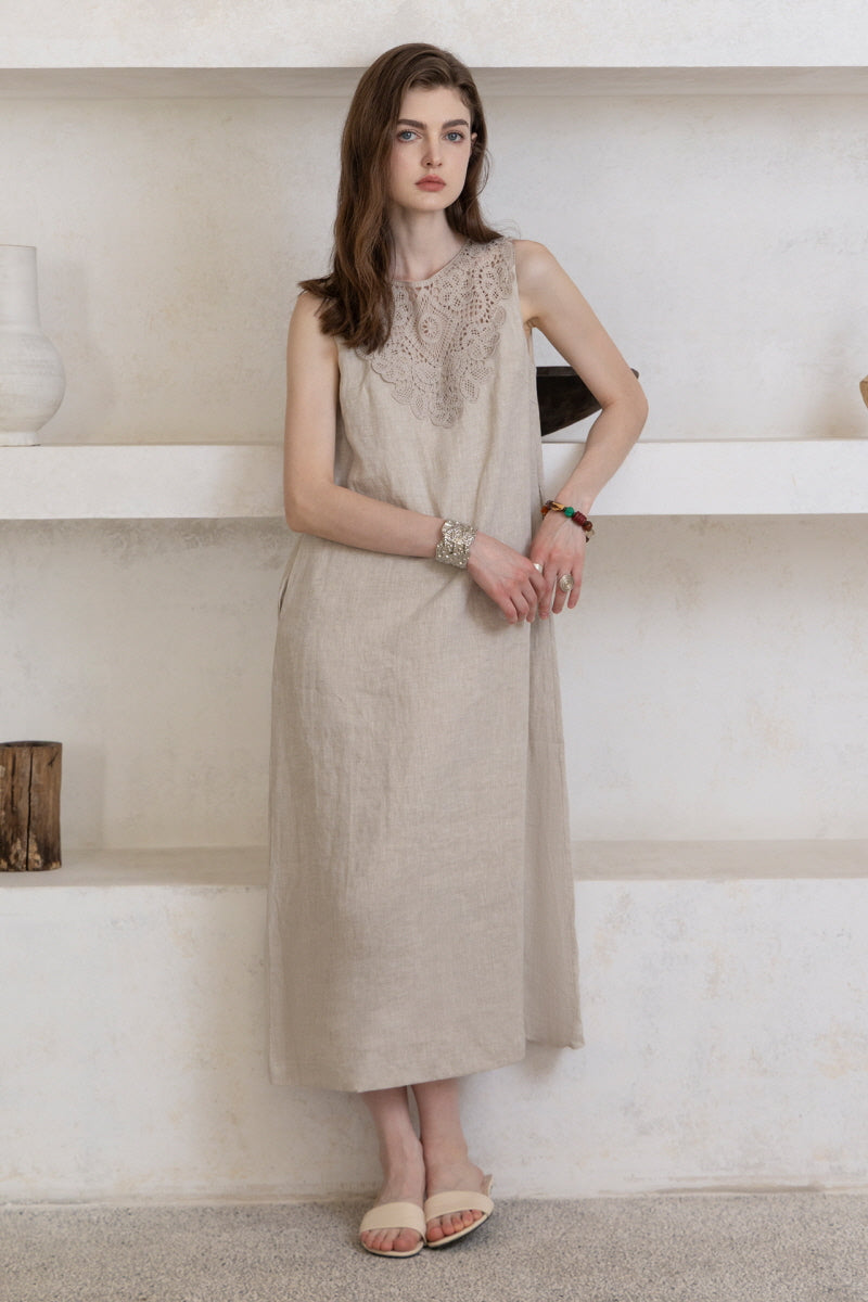 V-Neck Lace Dress