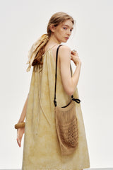 Lazy Halterneck Loose Slip Dress
