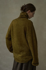Contrast Turtleneck Sweater