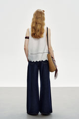 Three-Dimensional Petal Vest Top