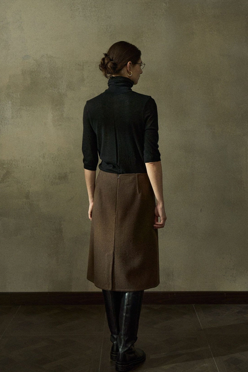 Straight Midi Skirt