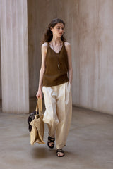 Curved Sickle Loose Pants