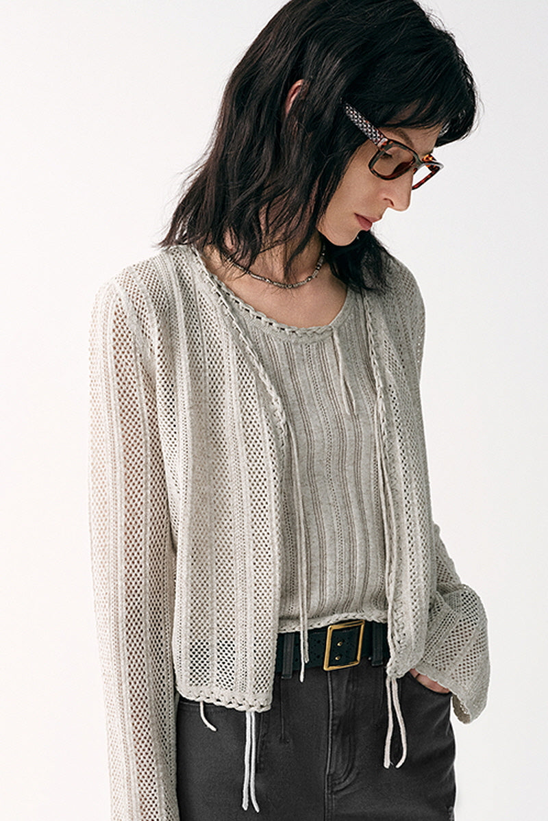 Textured Layered Two-Piece Set