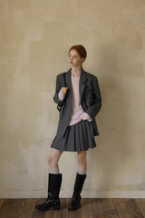 Loose Fit Butterfly Pleated Skirt