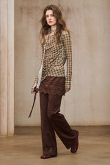 Laser-Burned Wide-Leg Pants