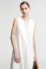 V-Neck Sleeveless Maxi Dress