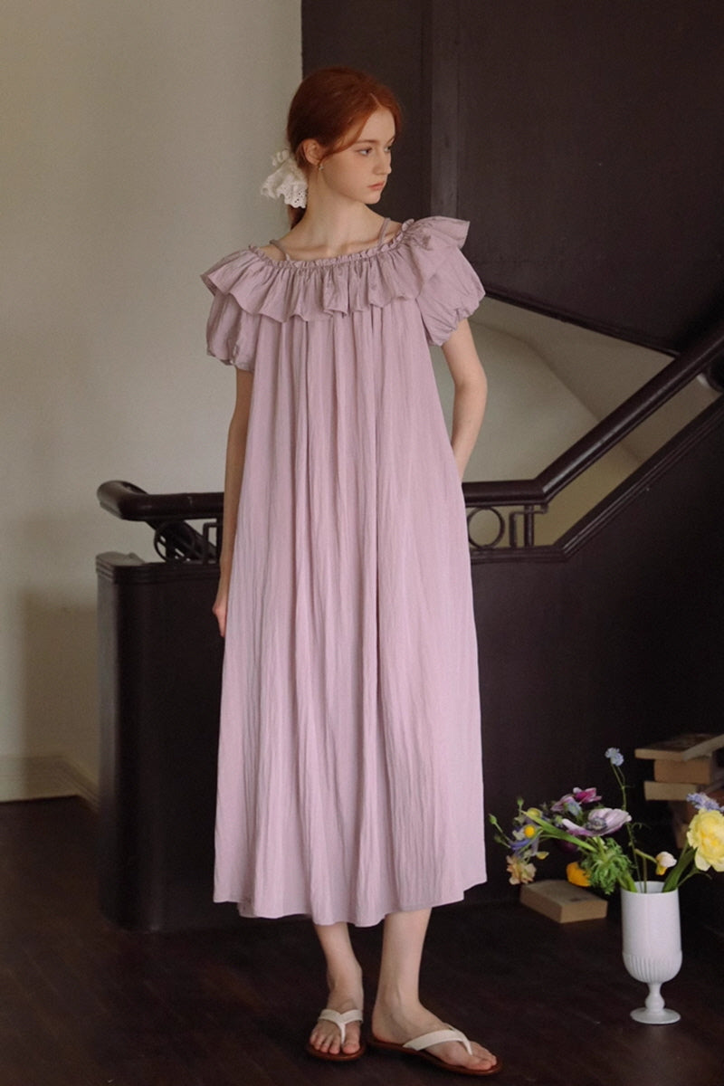 Two-Way Ruffle Slip Dress