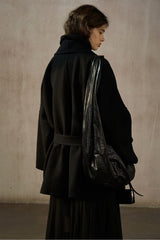 Batwing Reversible Belted Coat