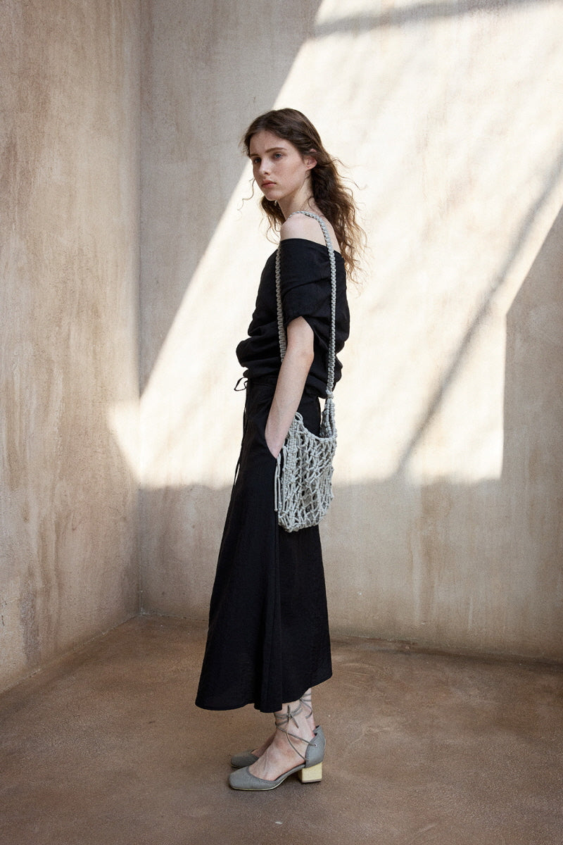 One-Shoulder Bandeau Long Dress