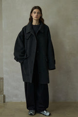 Reversible Raglan Patch-Pocket Coat