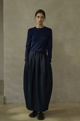 Ribbed Crew-Neck Base Top