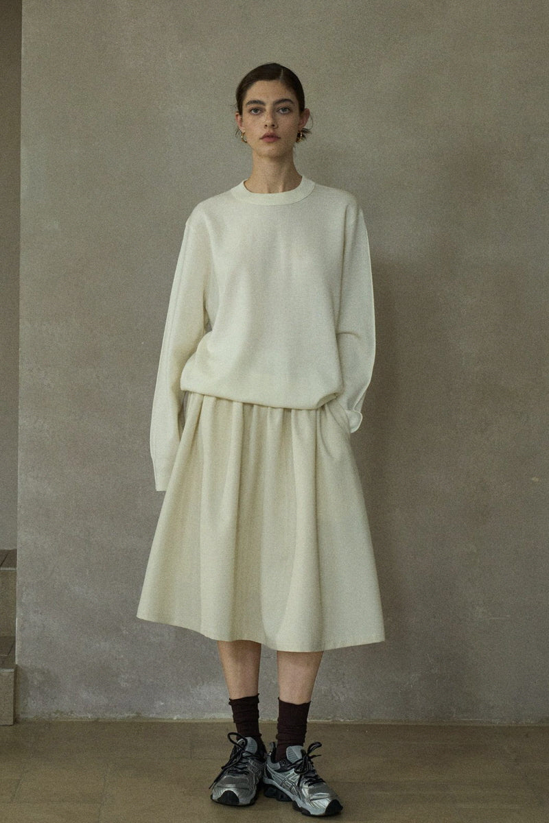 Minimalist Crew Neck Knitted Base Layer