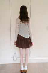 V-Neck Strap Knit Dress Set