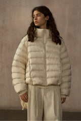 Cozy Stand Collar Quilted Down Jacket