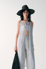 Lace-Up Straight Trousers