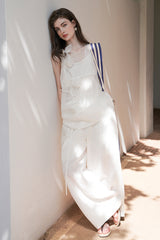 Pleated Wide-Leg Trousers