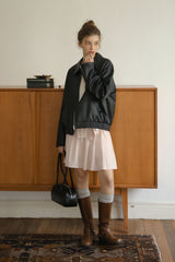 Retro Modern Loose Leather Jacket
