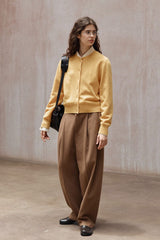 Wide-Leg Banana Pants
