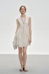 Round Neck Sleeveless Vest Dress