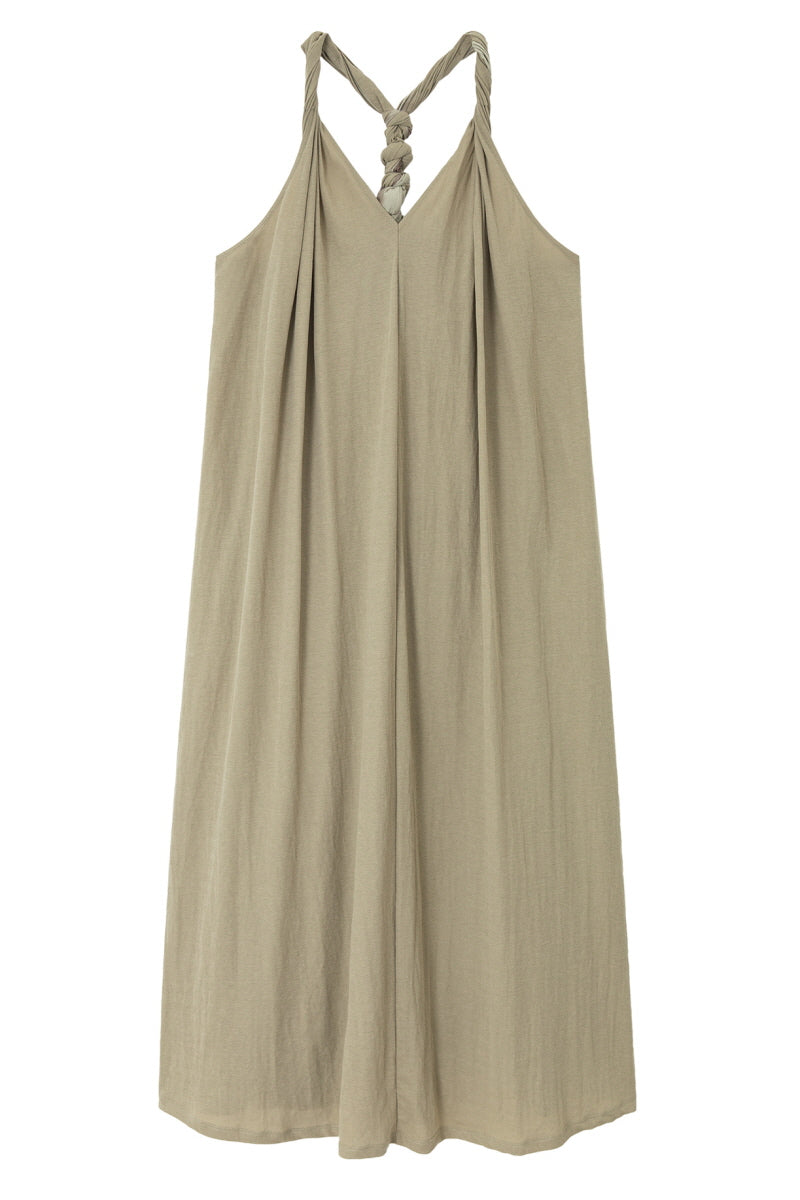 Kink Splicing Backless Maxi Dress