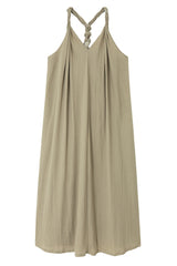 Kink Splicing Backless Maxi Dress