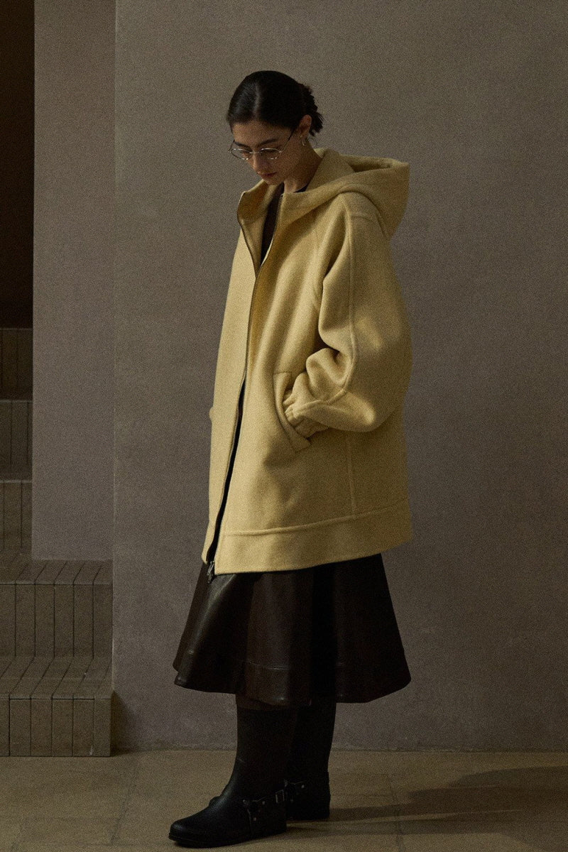 Reversible Hooded Large-Pocket Jacket