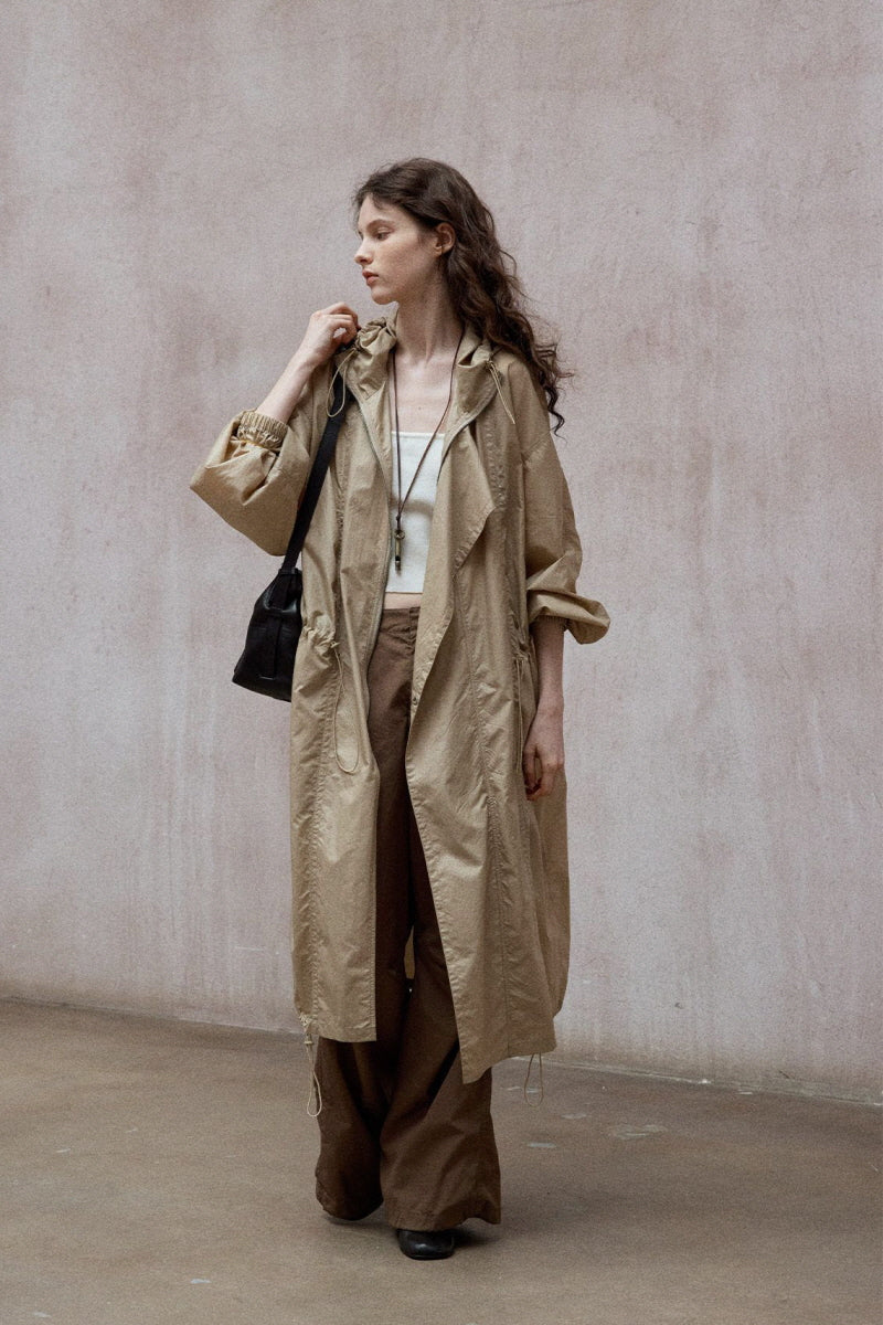 Relaxed Silhouette Trench Coat