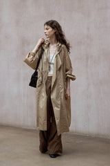 Relaxed Silhouette Trench Coat