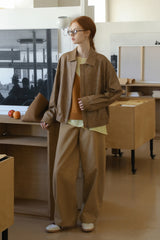 High Waist Wide-Leg Scimitar Pants