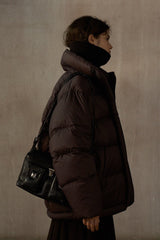 Soft Stand Collar Puffer Jacket