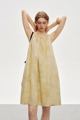 Lazy Halterneck Loose Slip Dress