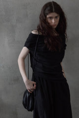Kink Shoulder Bandeau Top