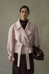 Waist Belted Lapel Duffle Coat