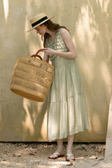 Muccal Edge V-Neck Heavy Industry Sleeveless Cake Dress