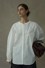 Contrast Line Minimalist Shirt