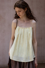 Pleated Backless Holiday Top