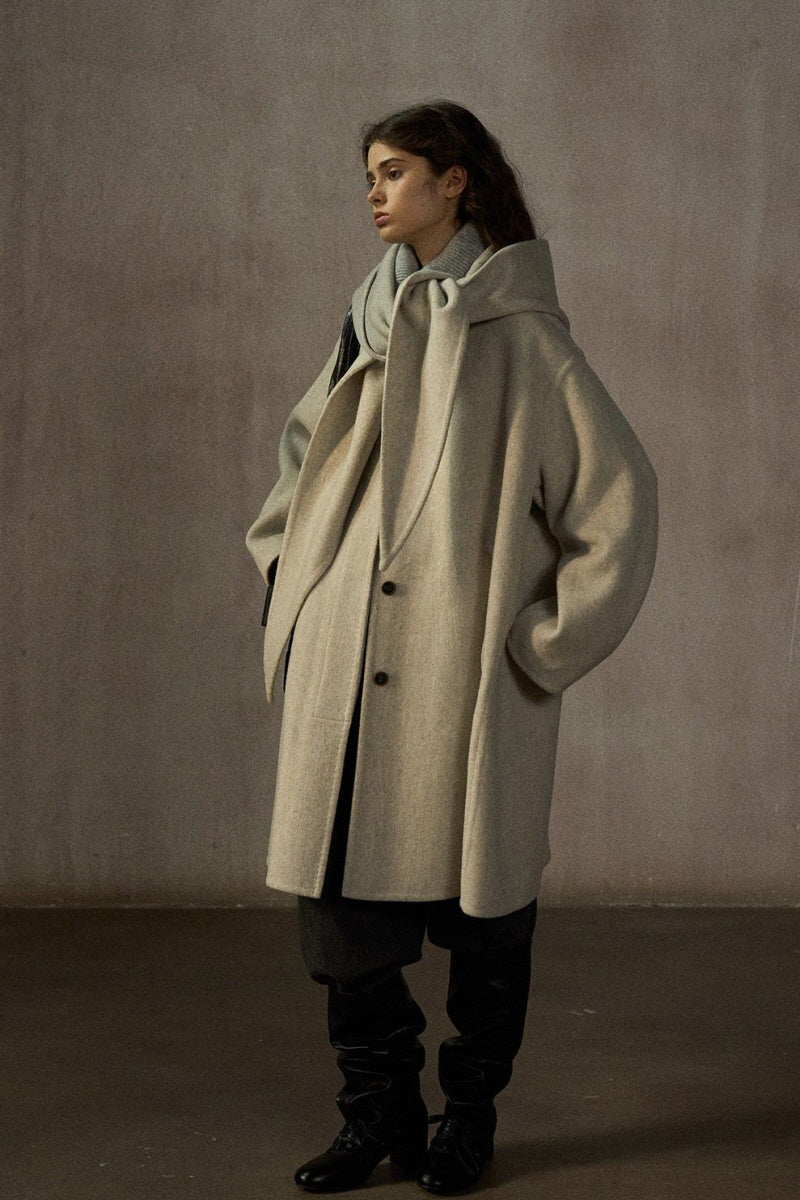 Detachable Hood Reversible Coat