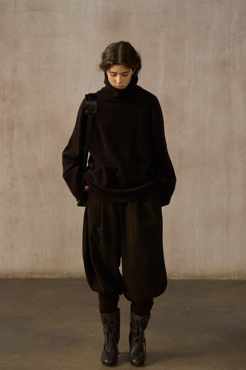 Soft Waxy Warm Turtleneck Pullover Sweater