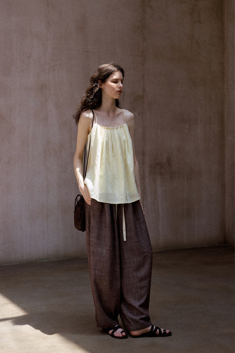 Pleated Backless Holiday Top