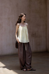 Pleated Backless Holiday Top