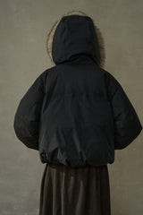 Hooded Balloon Puffer Jacket