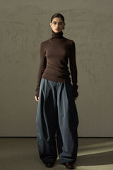 Stacked Turtleneck Knit Top