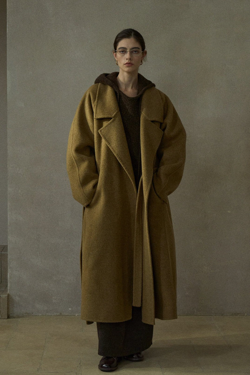 Tunic Lapel Oversized Long Coat