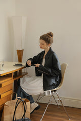 Retro Modern Loose Leather Jacket