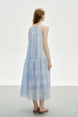 Beaded Halterneck Sleeveless Dress