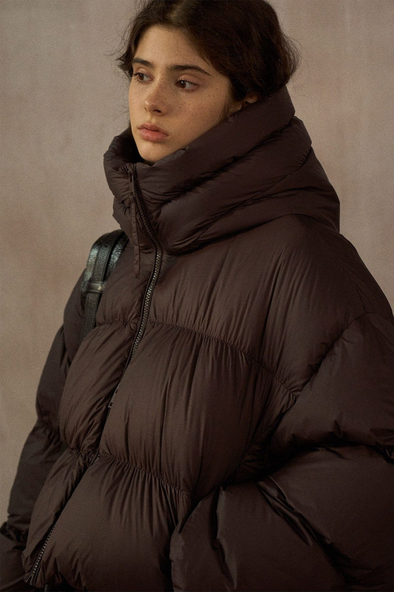 Hooded Cropped Puffer Jacket
