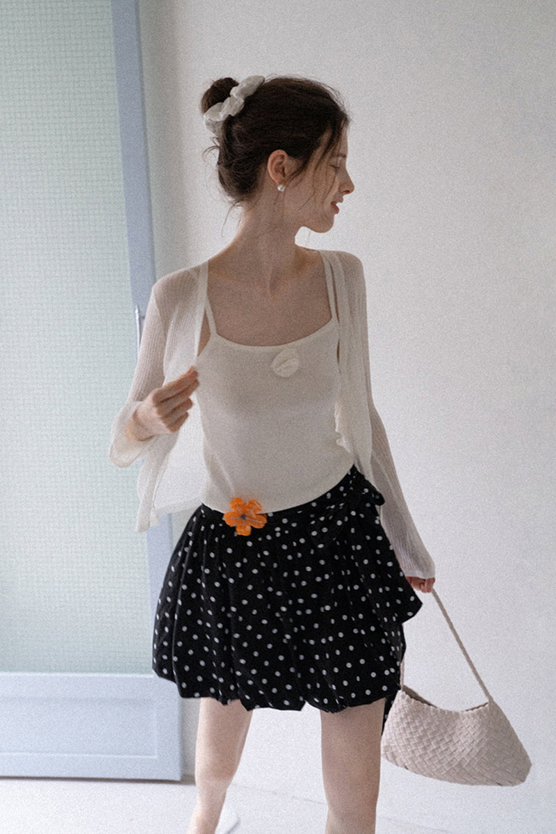 Sweet Temperament Two-Piece Cardigan Set