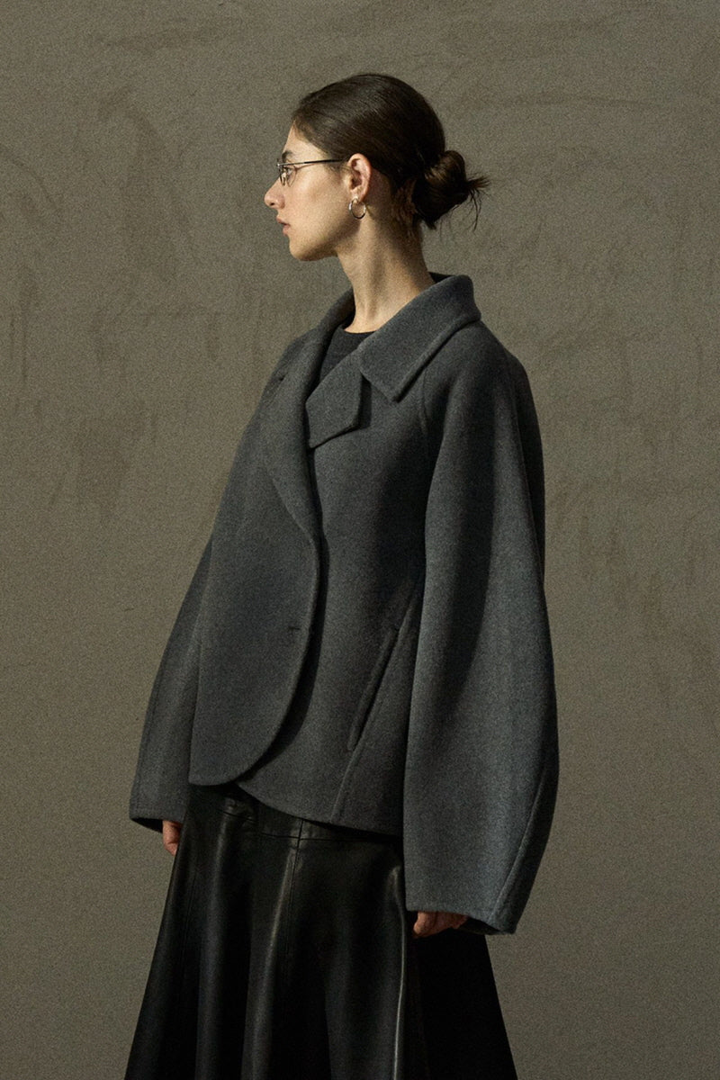 Reversible Cropped Duffle Coat