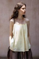 Pleated Backless Holiday Top