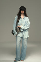 Loose Wash Denim Shirt